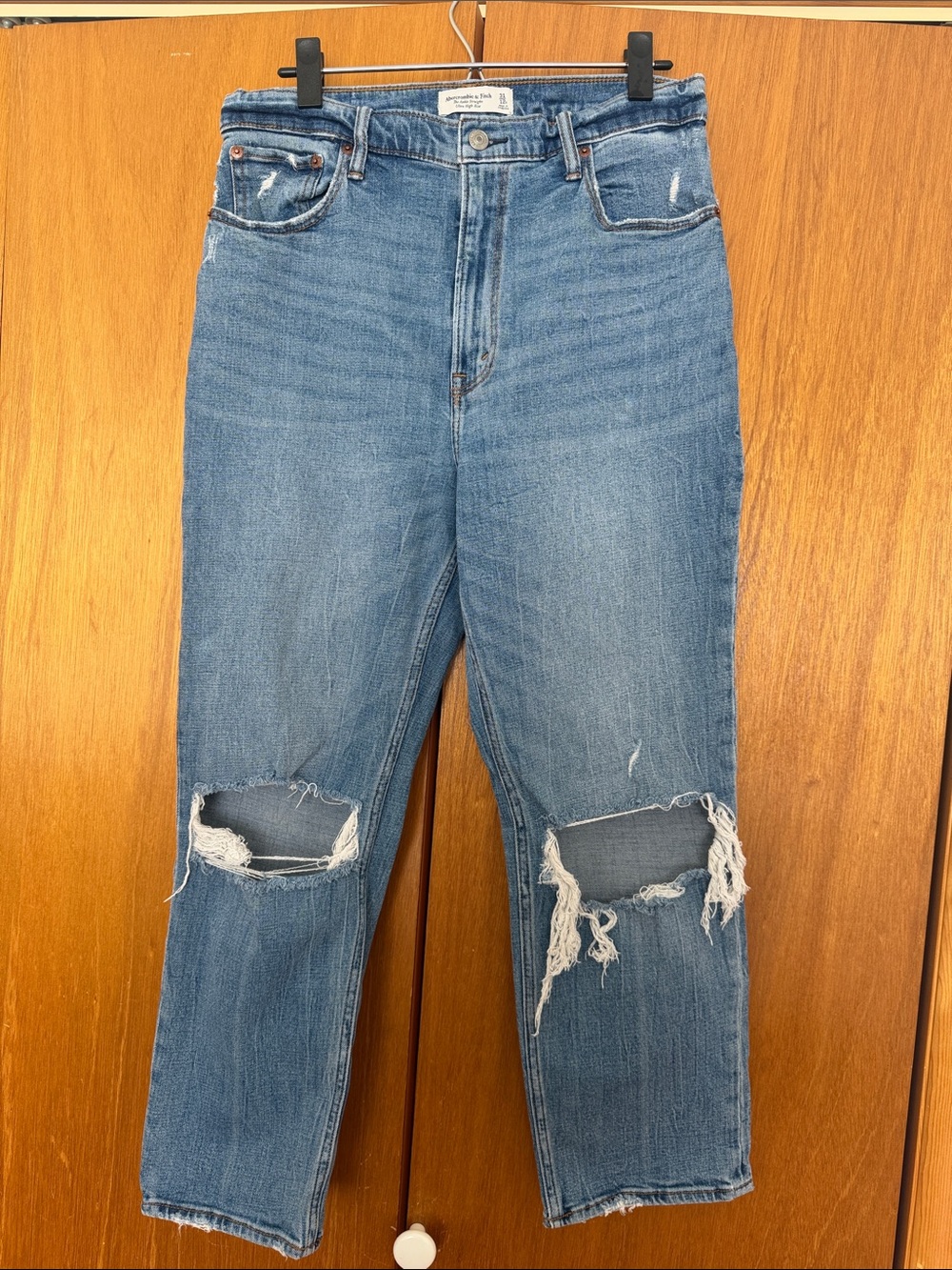 Abercrombie & Fitch ankle Straight Ultra High Rise